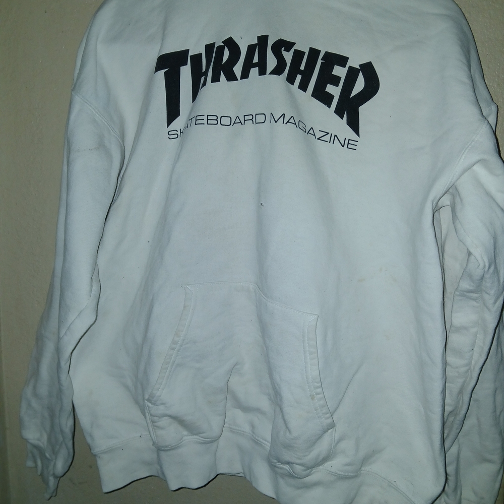 Thrasher White Hoodie